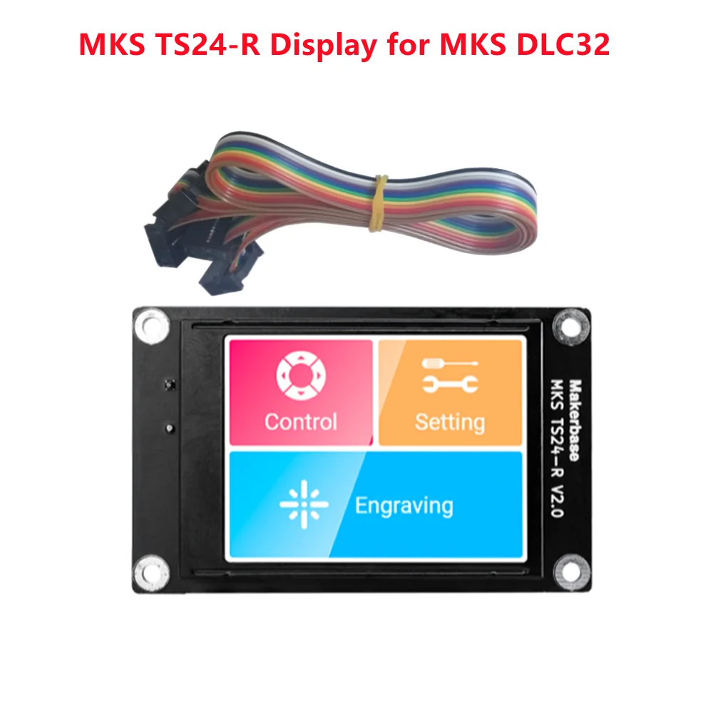 MKS-controlador Wifi para máquina de grabado láser CNC, DLC32 v2, 32bits, GRBL, sin conexión, pantalla LCD, TS35-R, CNC3018 MAX PRO