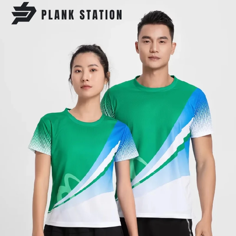

Tennis Uniform Shirt For Men Women Children Unisex T-Shirt Badmiton Pingpong Sportwear High Quality O-Neck Breathable
