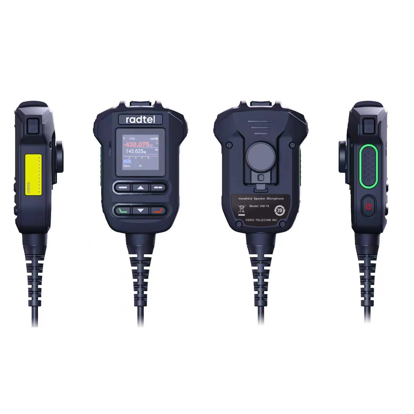 Radtel RM-06 50W Dual Band Rádio Móvel VHF UHF Amateur Ham Rádio Transceptor com GPS, APRS Bluetooth App Programação KISS TNC