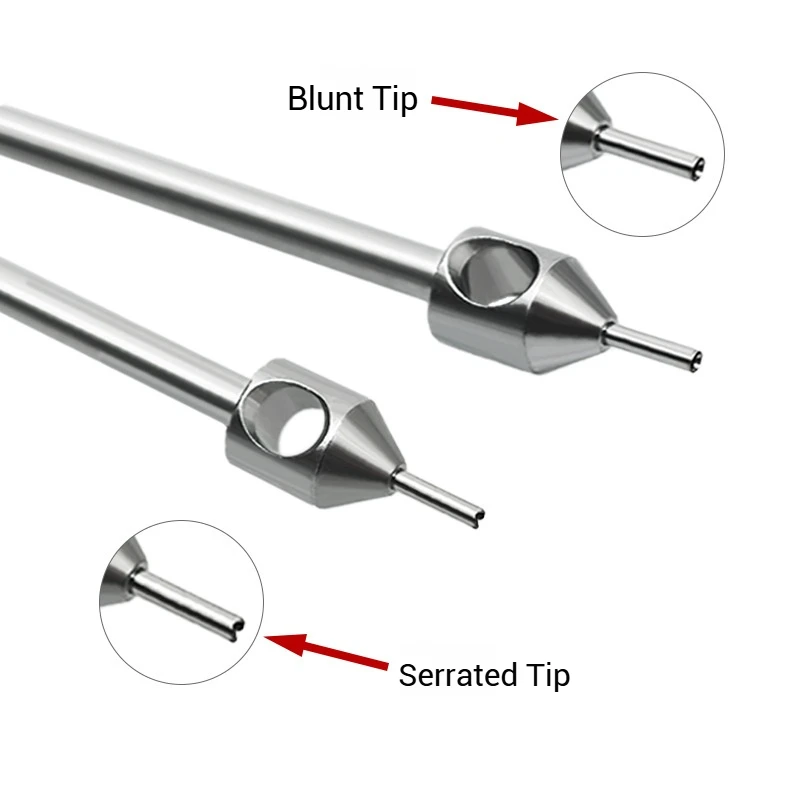 1/5/10pcs, SUS 316 FUE Punch Hair Transplant Tool 4mm Blunt/Serrated Tip 0.7-1.1mm Hair Follicle Extraction for Hair Restoration
