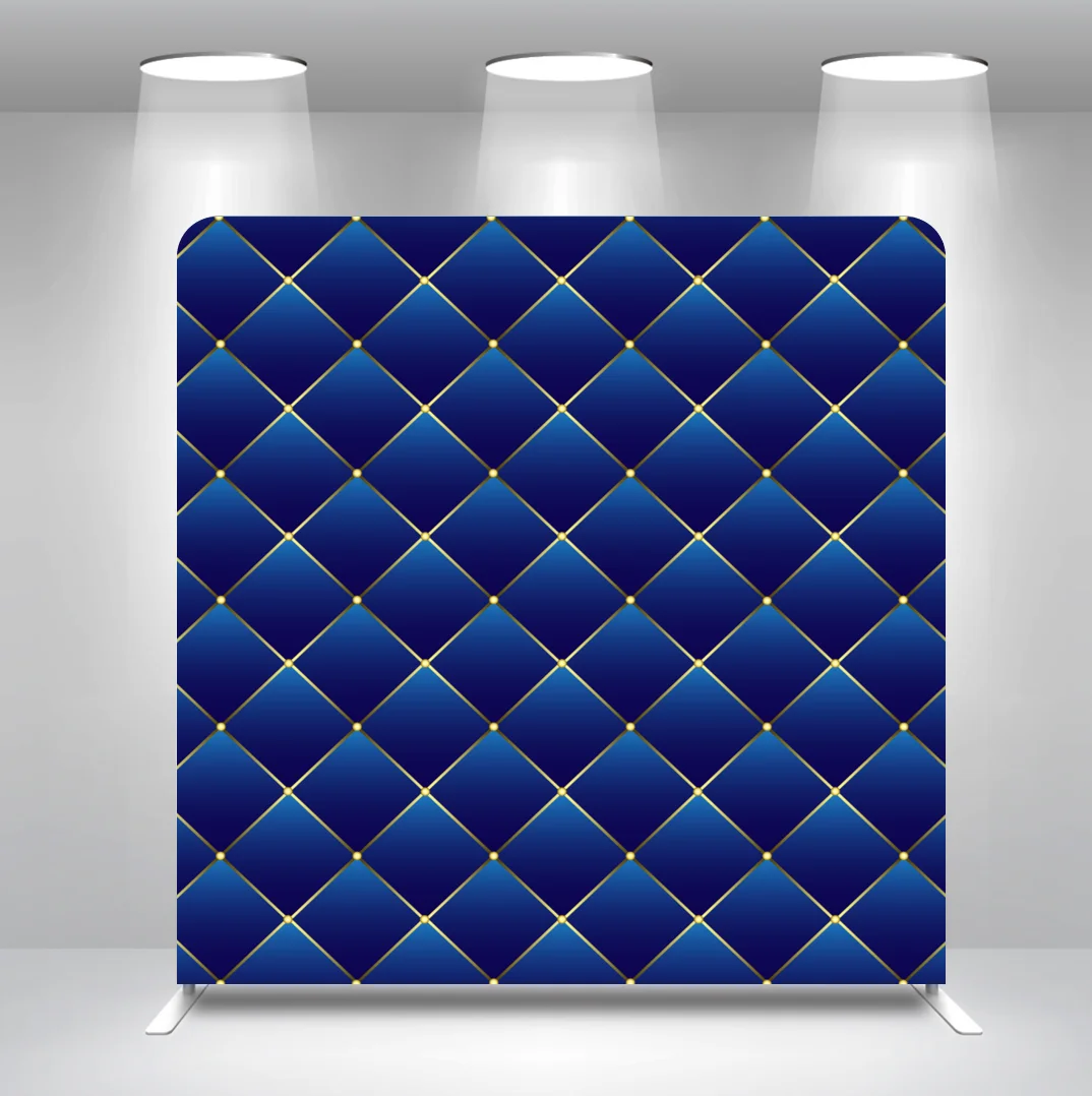 

8x8ft 10x8ft Blue Leather Upholstery Shower Baby Shower Birthday Pillow Case Photoshoot Backdrop Stand Cover