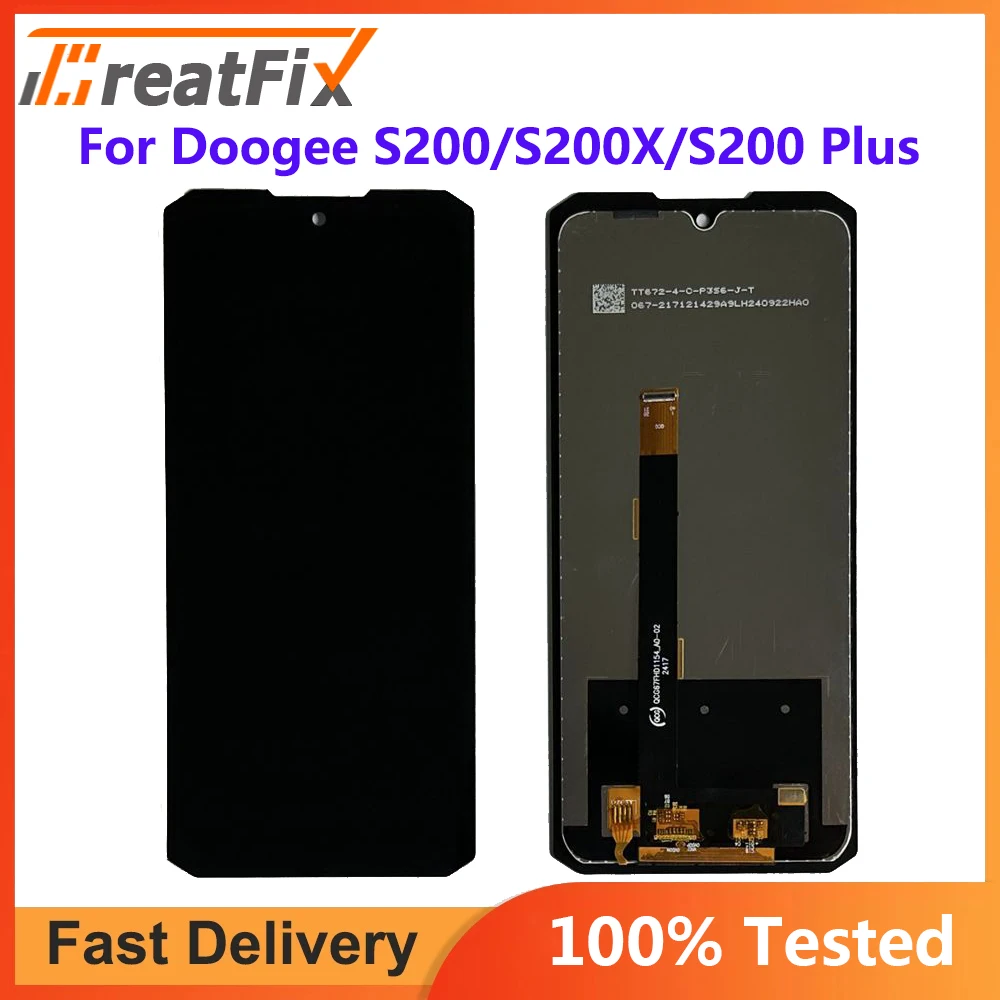 6.72"Original For DOOGEE S200 S200X S200 Plus LCD Display+Touch Screen Digitizer Assembly Replacement Repair Parts