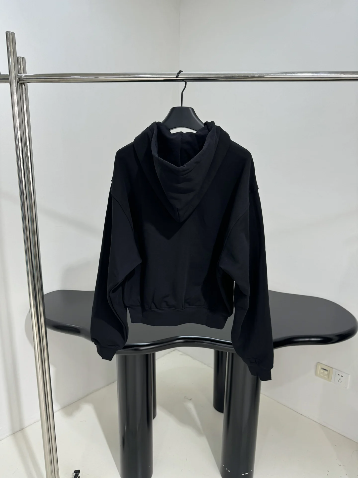 

High quality autumn and winter women's crystal rhinestone drawstring hooded jacket HL075