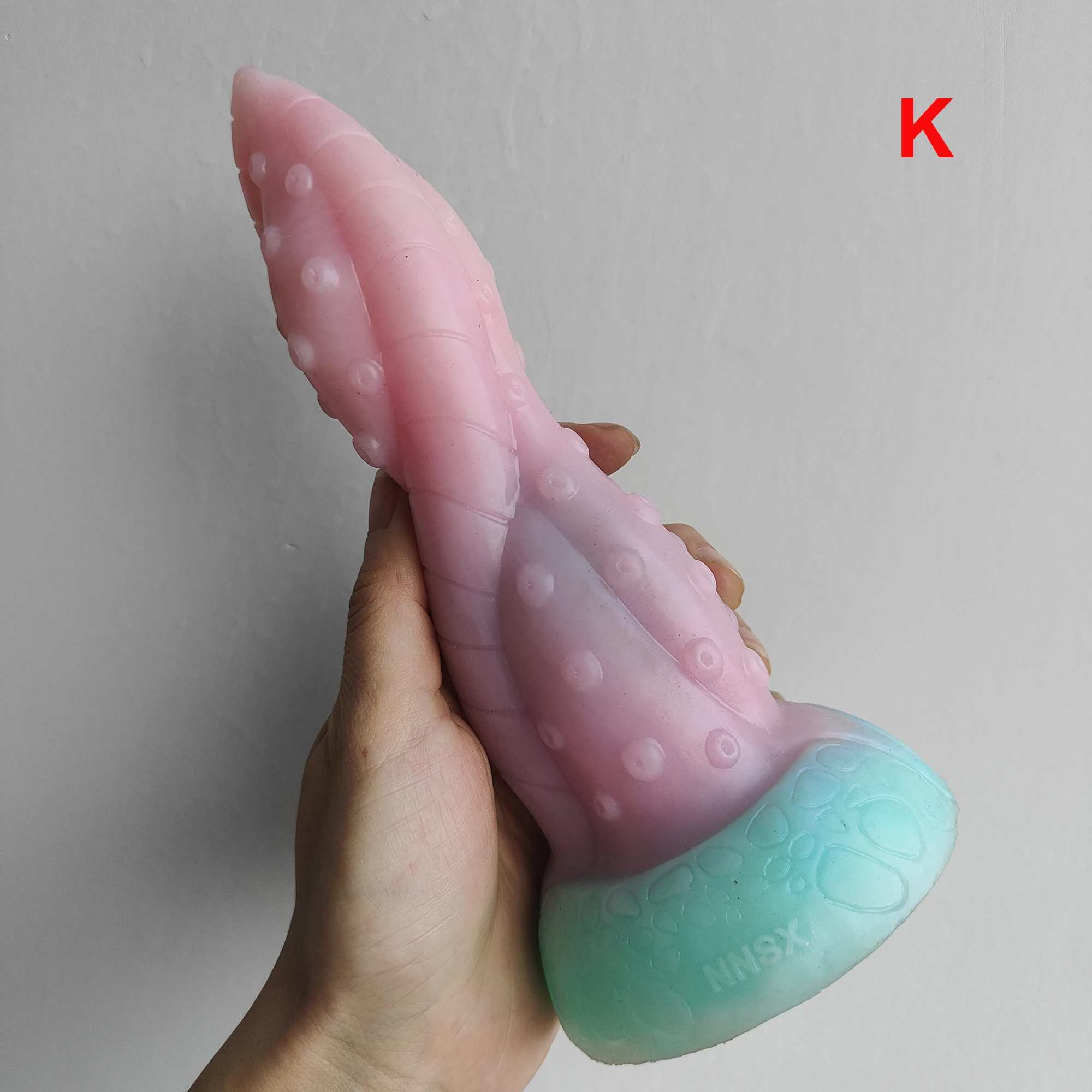 FAAK Limited Edition Butt Plug Twist Octopus Leg Design dildo Slilicone Anal Sex Toys With Suction Diy Color Erotic Products