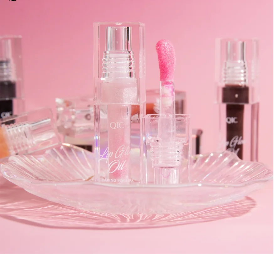 Moisturising warming lip oil, plumping lip oil, moisturising glossy non-sticky clear tinted lip gloss to repair and lighten lip