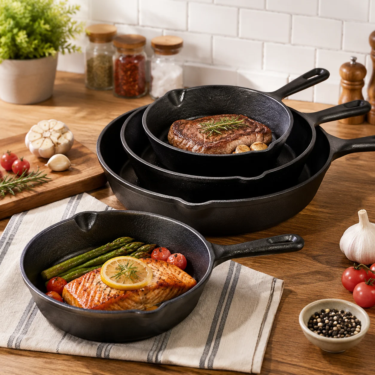 3-częściowy zestaw wstępnie pr – Cast Iron Skillet recenzja i cena