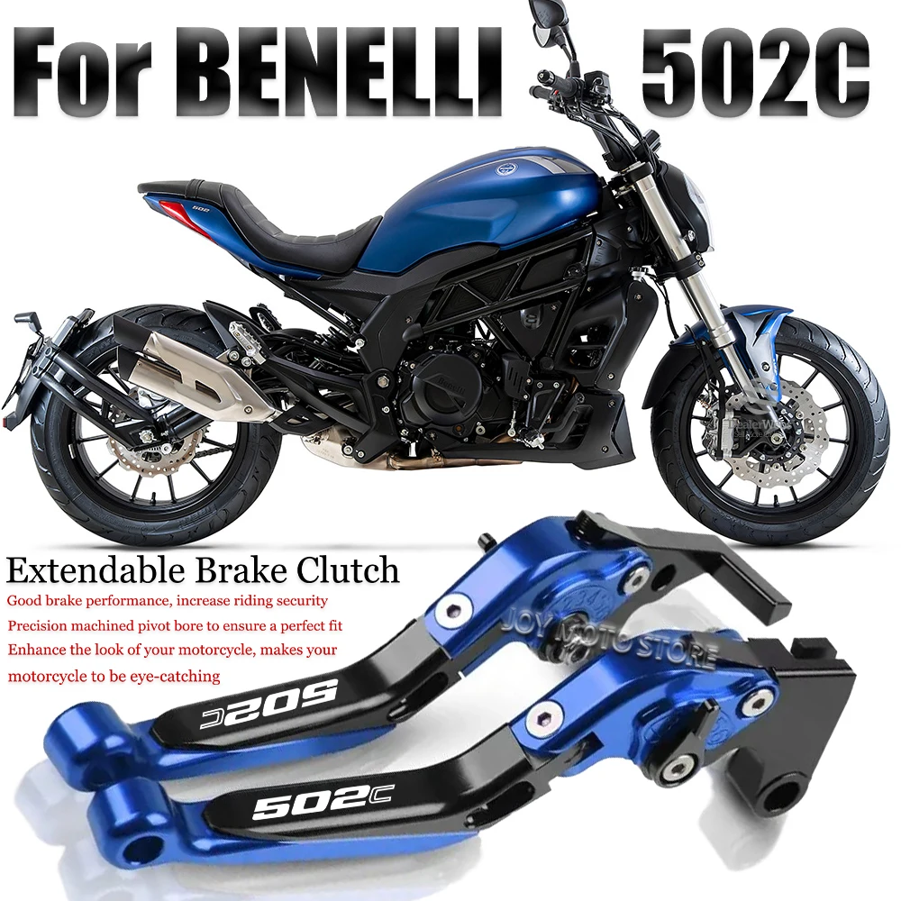 

For Benelli 502C 502c Motorcycle Accessories CNC Brake Clutch Levers Adjustable Extendable Handlebar Grips