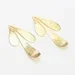 10pcs Textured Leaf Pendant, Leaves Earring Charm, Brass Charms For Hoops, DIY Ornament, 35x17mm, Jewelry Making -G147