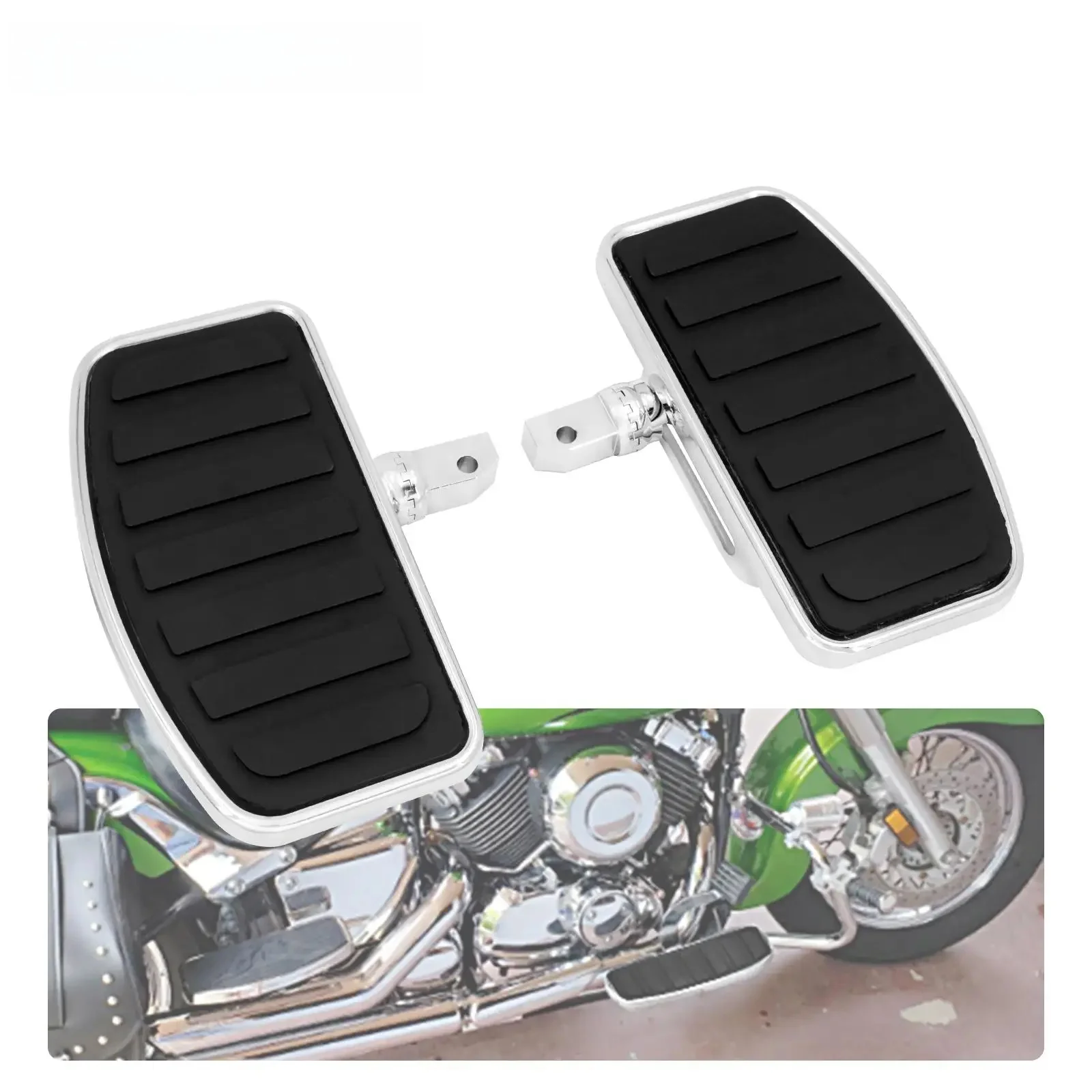 Motocykl Footboard CNC podnóżek pedał reszta podnóżki Rider pasażera deski podłogowe dla Honda VTX 1300 1800 dla Suzuki Boulevard — zdjęcie 2