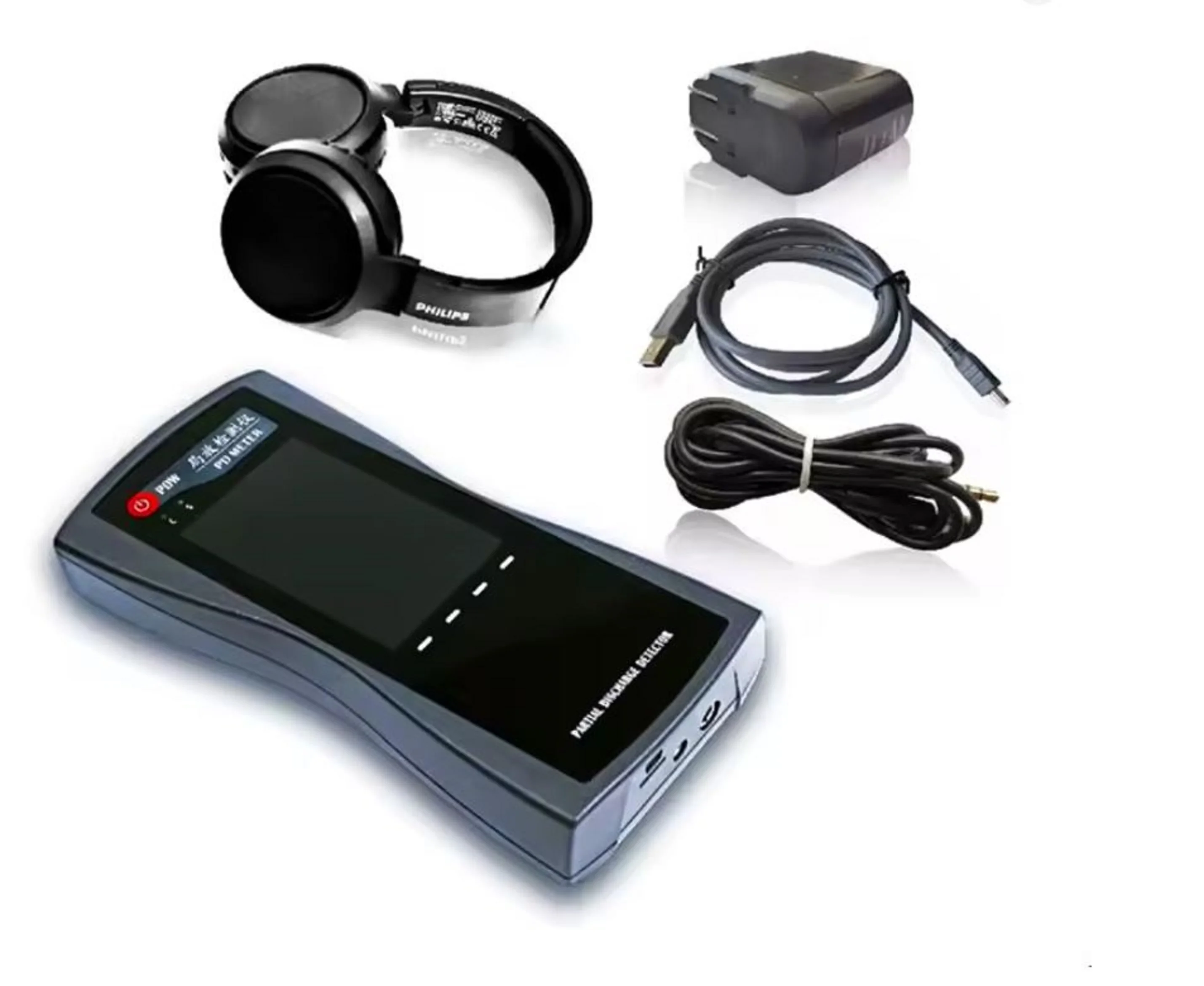 Teste de descarga parcial de cabo isolante de alta tensão com fone de ouvido PD teste portátil detector de longa distância