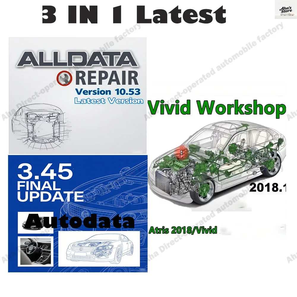 

Alldata 10.53 Car Software + Vivid 2018 Workshop Data Car accessories Atris-Stakis Technik + AutoData 3.45 obd2 scanner Software