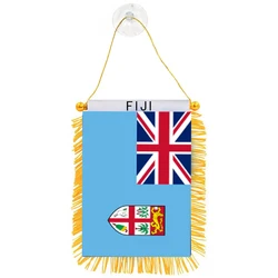 Directly Delivery Car Window Decoration Stain Bunting Pennant Fiji Flags