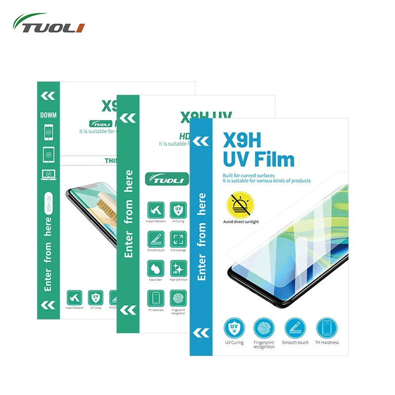 Tuoli X9h uv Filme de Cura 50 Pcs Película Protetora para o Telefone Móvel para Tl168 Tl518a Tl568max Máquina de Hidrogel