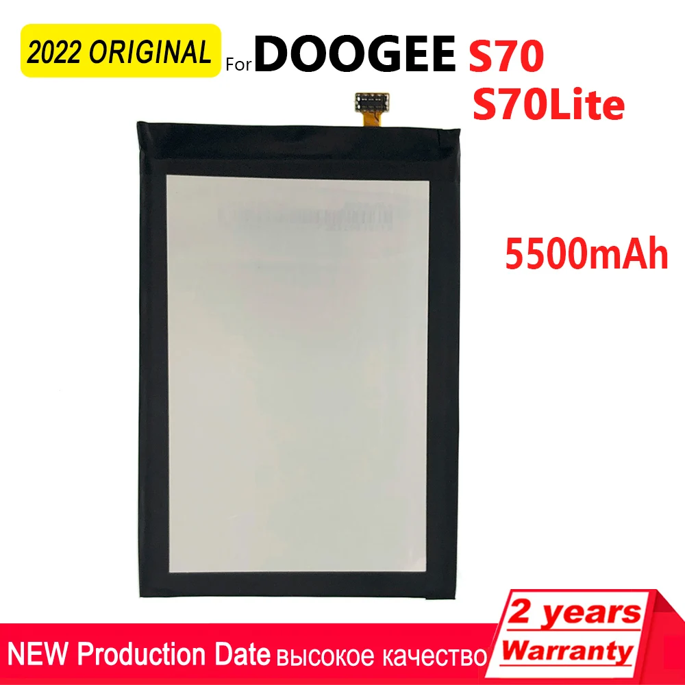 

Original 5500mAh BL 5500 Replacement Phone Battery For Doogee S70 S70 Lite Phone High quality Batteries With Tracking Number