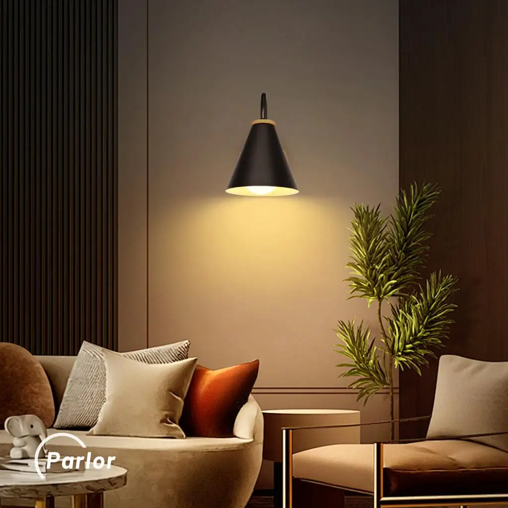

Nordic Wall Sconce Light Fixture for Bedroom Bedside Living Room Lighting Luminaire Lamp Indoor Wooden decor retro