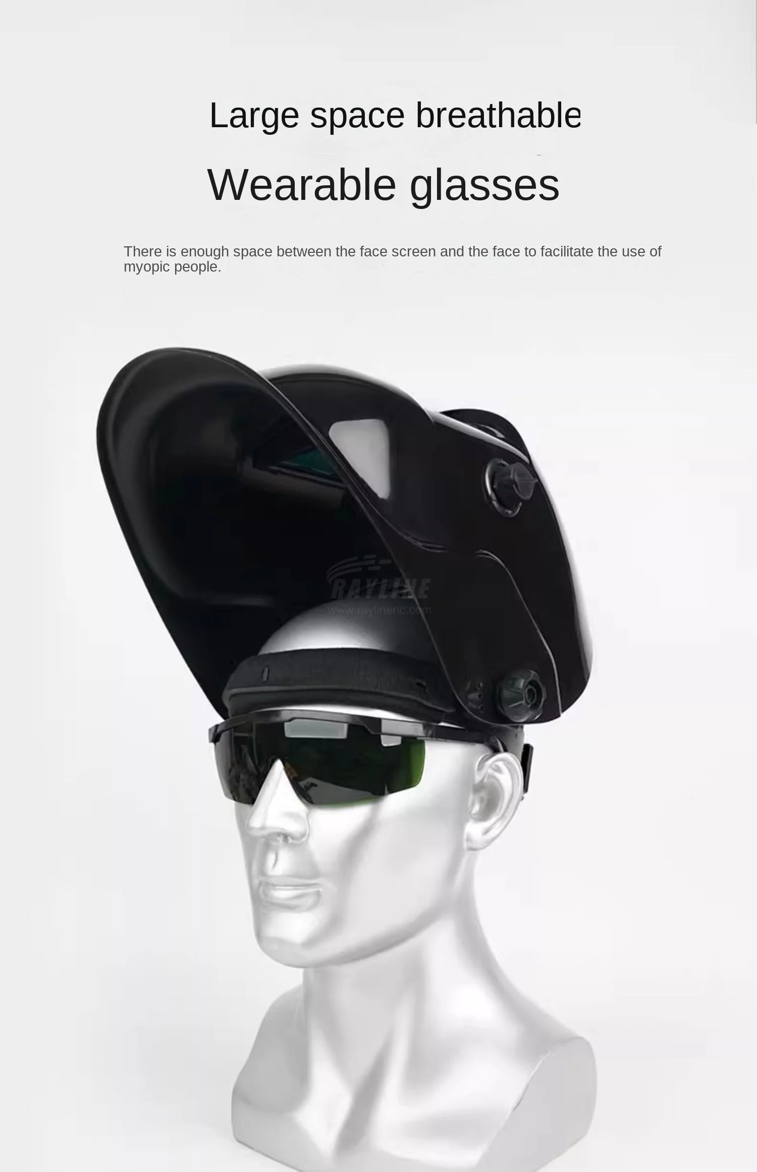 Laser Protection Helmet Safety Helmet for Laser Engraving Cutting Welding Anti Laser Face Shield Head Protection Industrial Grad