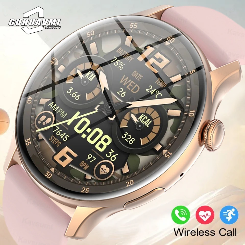 

New Bluetooth Call Smart Watch Women Custom Dial Steel Watches Men Sports Fitness Tracker Heart Rate Smartwatch For Android IOS