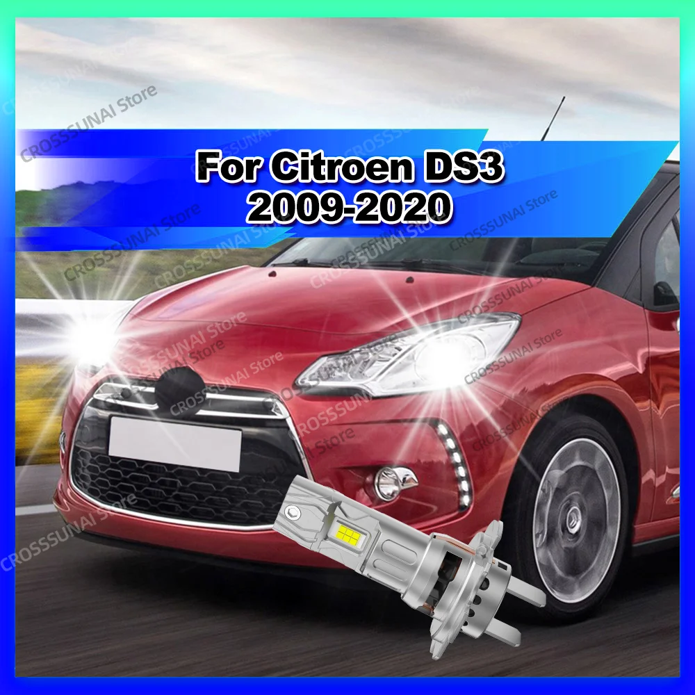 

2 шт. светодиодные лампы ближнего света 30000LM H7 для Citroen DS3 2009 2010 2011 2012 2013 2014 2015 2016 2017 2018 2019 2020