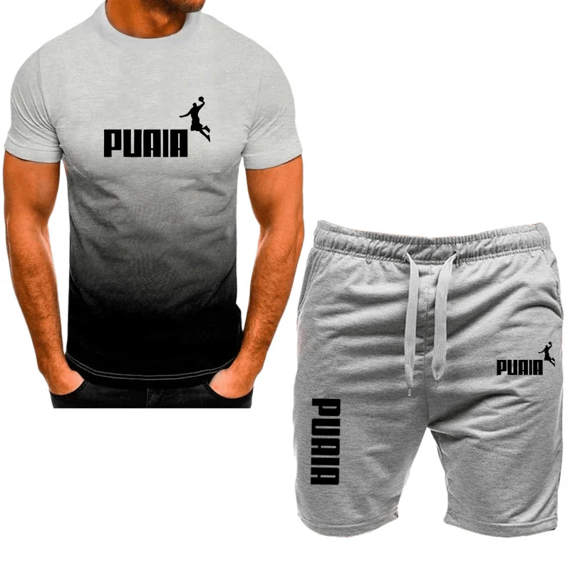 2024 Modieuze Heren Sportkleding Casual T-Shirt Shorts Hardlooppak Ademend Sneldrogend Heren Korte Mouwen