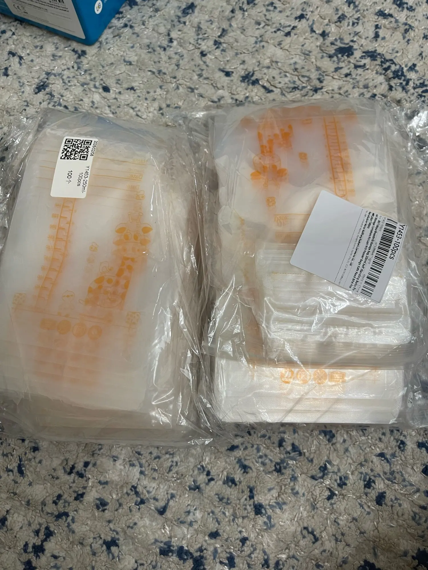 Sachet conservation lait maternel sans BPA, 30/50/100 pièces
