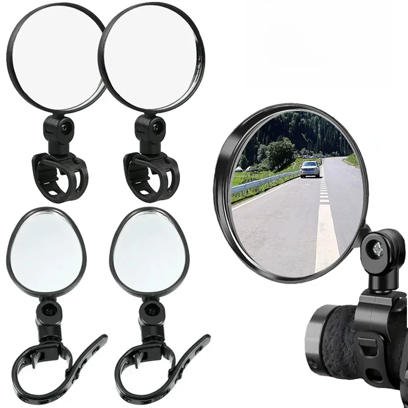 AliExpress Universal Bicycle Mirror Handlebar Rearview Mirror for Bicycle Motorcycle 360 Rotation Adjustable