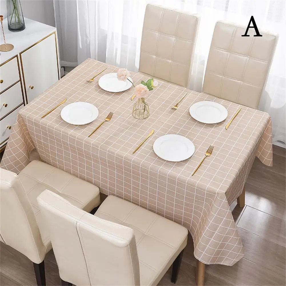 

Colorful Nordic Style Sub-print Household Waterproof And Oil-proof Tablecloth Washable Anti-scalding Thickened Rectangular Party