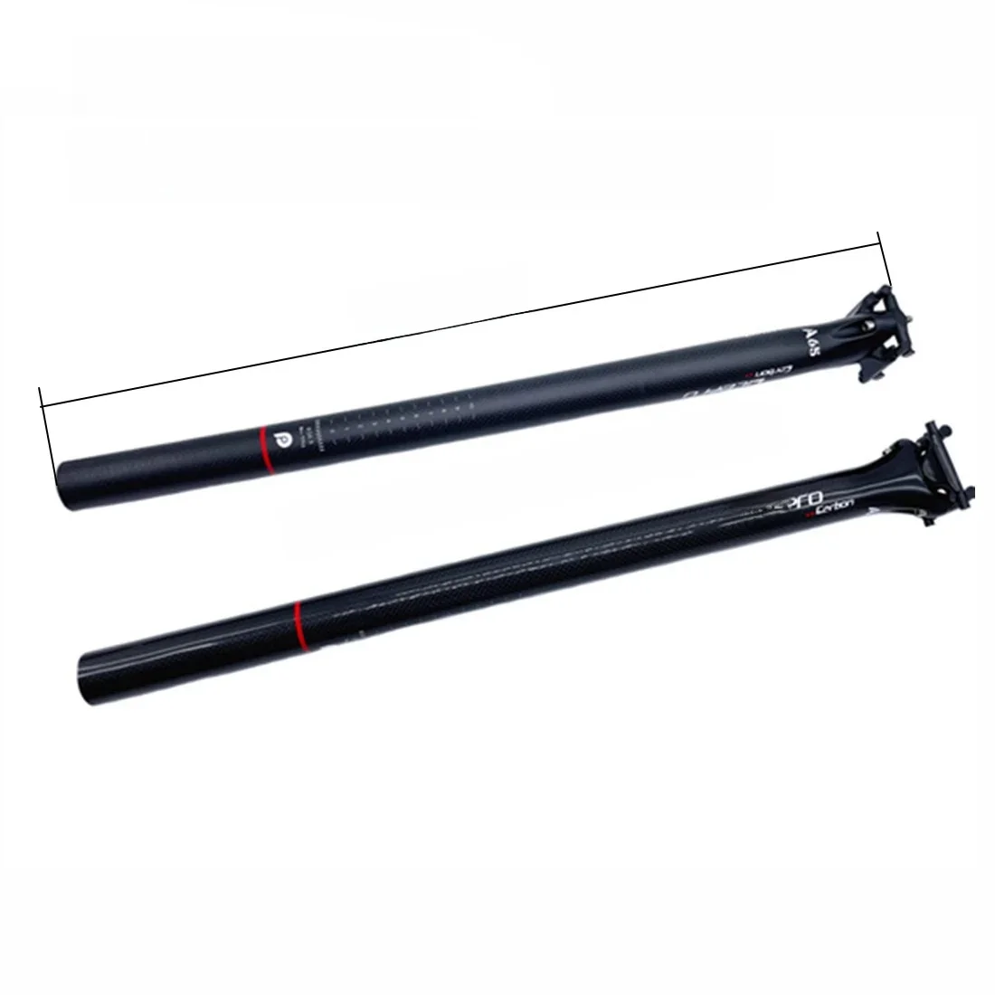 AliExpress NONE Litepro A65 for Brompton/Dahon/Birdy folding bicycle MTB carbon fiber modified balanced seat tube 31.8/33.9/34.9X580mm seatpost