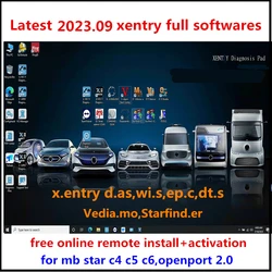 Newest 2023.09 Xentry Full Softwares DAS,Vediamo,D.TS,W.IS,EP.C,Starfind.er Free Install Activate for STAR C4 C5 C6 Openport 2.0