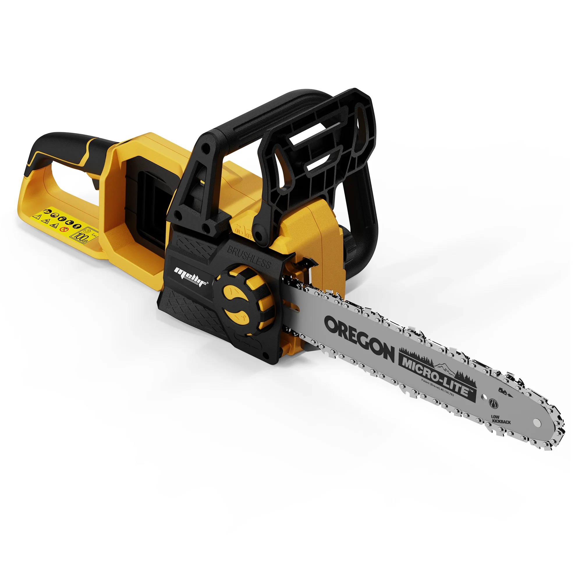Mellif 40V 16 Zoll Akku-Kettensäge Kompatibel mit Dewalt 20V Max Akku (Akku nicht enthalten) Tragbare Elektrische Bürstenlose Kettensäge zum Beschneiden und Holzschneiden