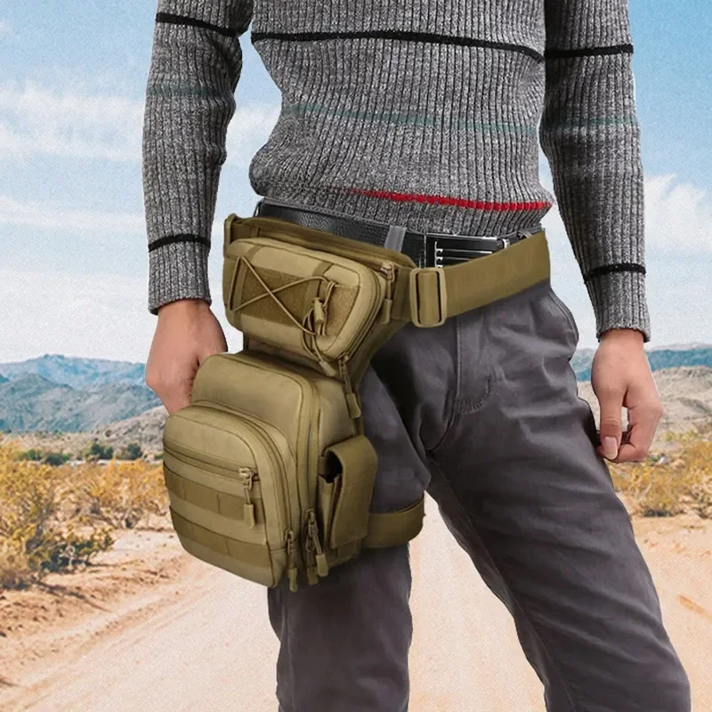 AliExpress scione Fishing Leg Bag Men's Waist Pack Thigh Bags Utility Belt Pouch Outdoor Hiking Male Waist Hip Pocket Cycling Motorcycle Sport Bag