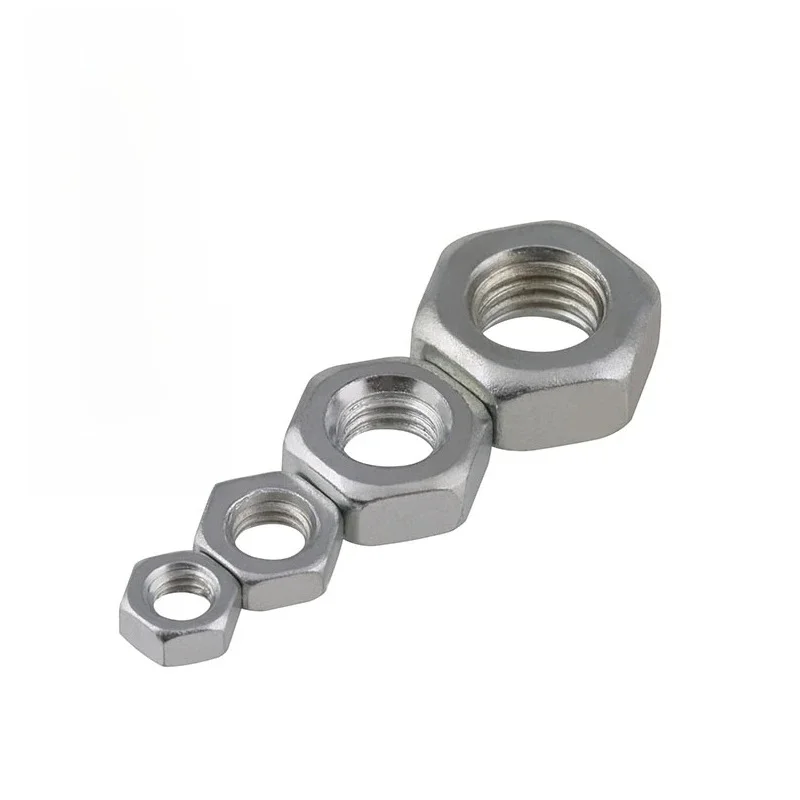 4 # 1/2 1/4 1/8 3/8 3/16 5/16 5/32 écrous standard anglo-américains en acier au carbone zingué écrous hexagonaux