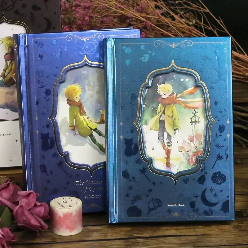 (Seria Książę i Róża) Notatnik w twardej oprawie Śliczne ilustracje 128 arkuszy Pełnokolorowe strony B6 Pamiętnik Notatnik studencki — zdjęcie produktu 7