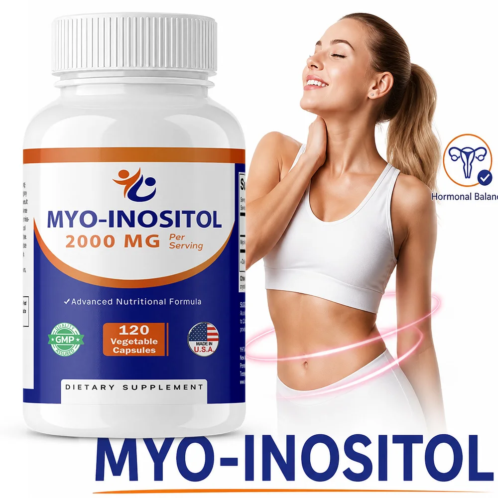 Myo-Inositol Supplement - Promotes Hormonal Balance and Ovarian Health, Regulates Menstrual Cycles, and Improves Mood