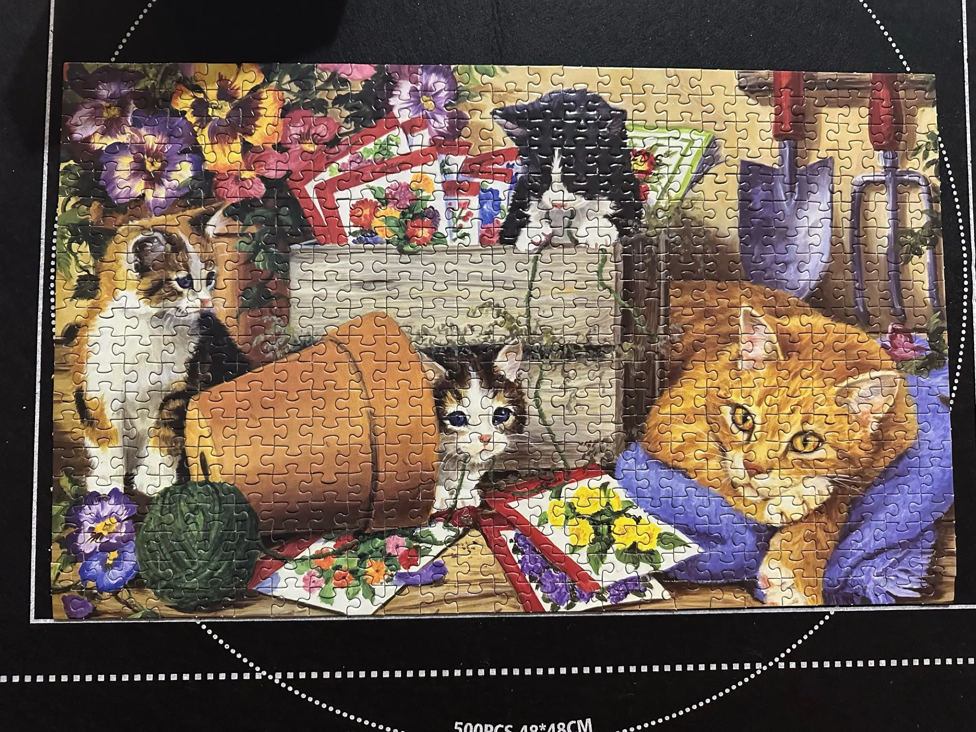 46*28cm Jigsaw Puzzles 500 Pieces Paper Picture Landscape Oil Painting Art Puzzles Decompression Toys for Adults Family Games photo review