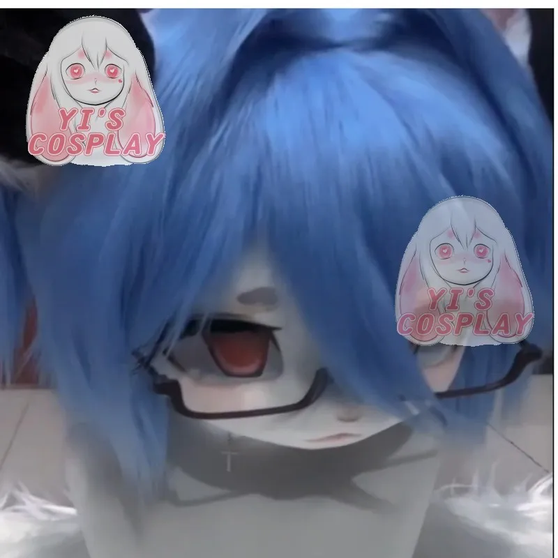 Yis cosplay Custom Furry head Kigurumi Head Cosplay Kemono Fursuit Handmade Headsets Beast Customized Fursuit Kemono Head