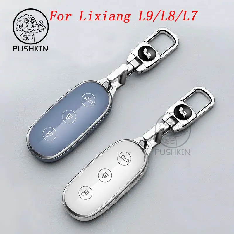 For LiXiang L7 L8 L9 L6 ONE 2022 2023 2024 2025 TPU silica gel Key Cover Keychain Key Case for Car Accessories