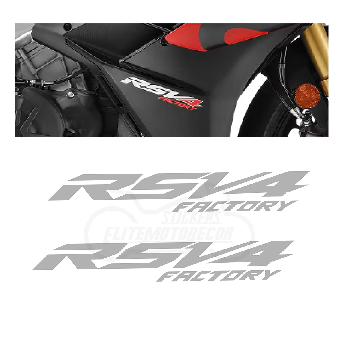 

motorcycle fairing left right stickers for Aprilia RSV4 1100 2020 2021 2022 2023 2024 Side Fairings stickers decals 2pcs RSV4