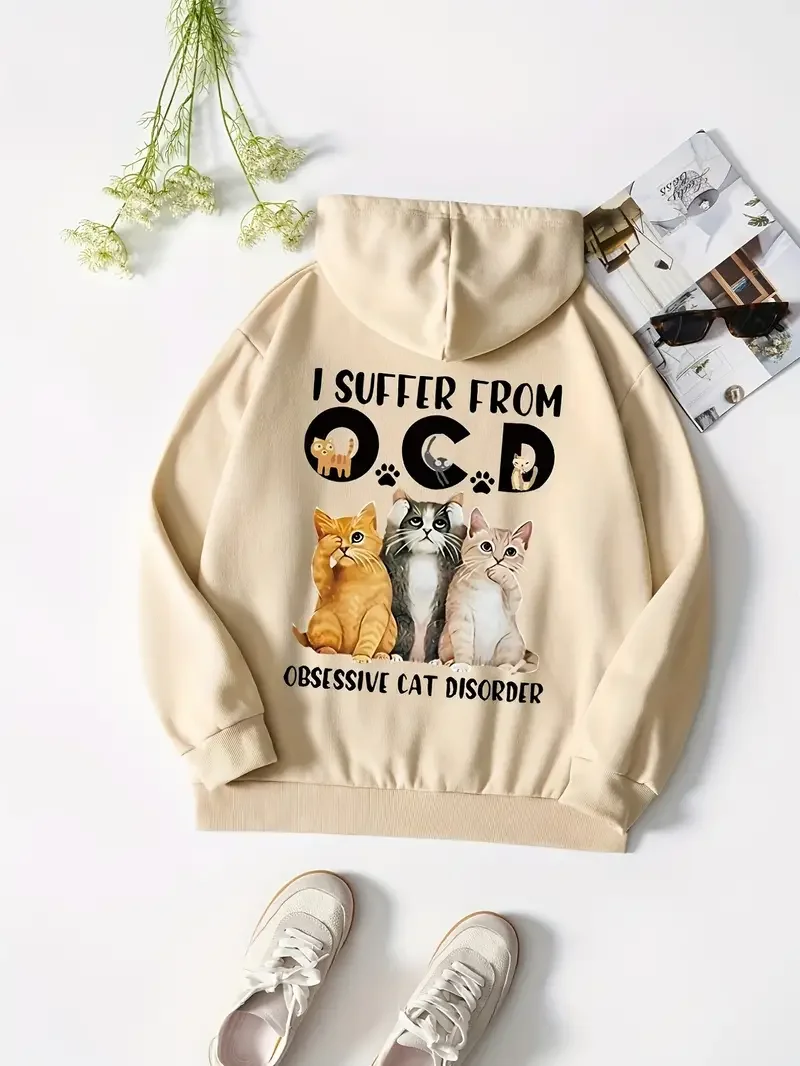 EW. People. Printed Hoodies For Women Fashion Fleece Hoody Creativity Pullover Sportwear Street Loose Sweatshirts Hoody