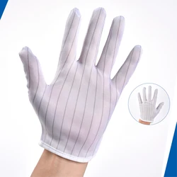 Guantes antiestáticos Los guantes ESD se utilizan para teléfonos móviles, PC, mantenimiento de computadoras, operaciones de fábrica de electrónica a prueba de sudor