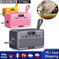 Daranener Youyo R100 100W Portable Power Station 4X USB 1X Dc and 2X Ac Ports 89.6Wh Lifepo4 Led & Compact Gray