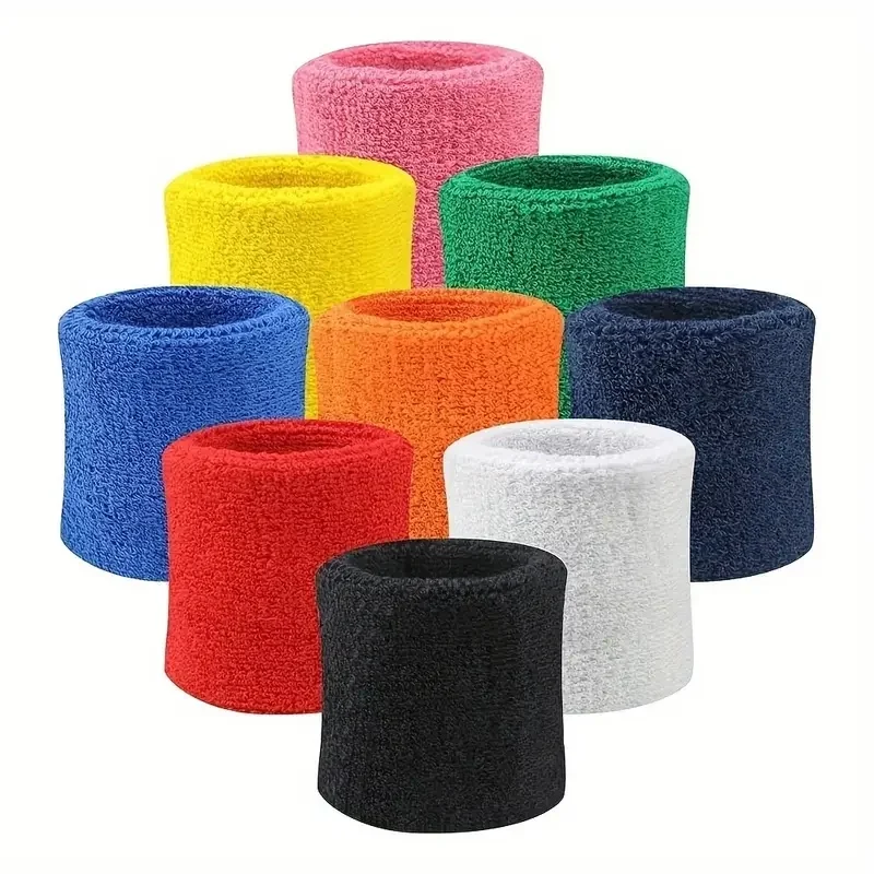 1 pièces protège-poignet et coude de sport absorbant la sueur avec bracelet en serviette-protecteur bandeau de protection protège-poignet de gymnastique, adapté jusqu'à 100kg