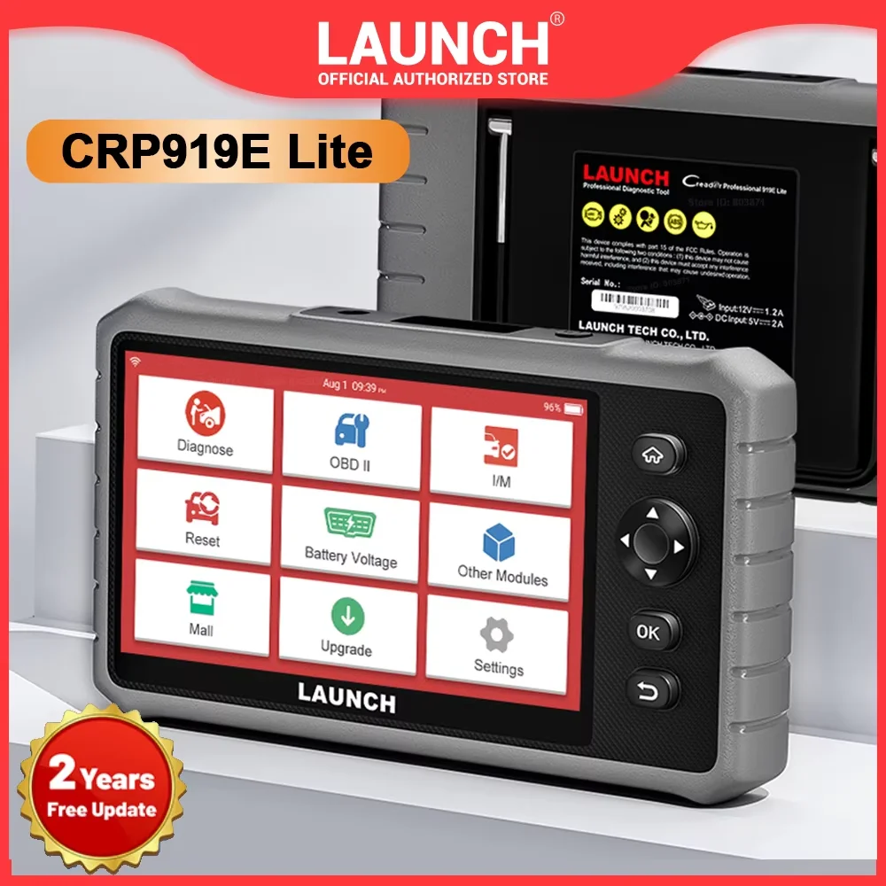 Launch X431 CRP919E Lite OBD2 Scanner Bidirectional Tool with FCA AutoAuth,32+ Services,All System Diagnostic 2 Year Free update