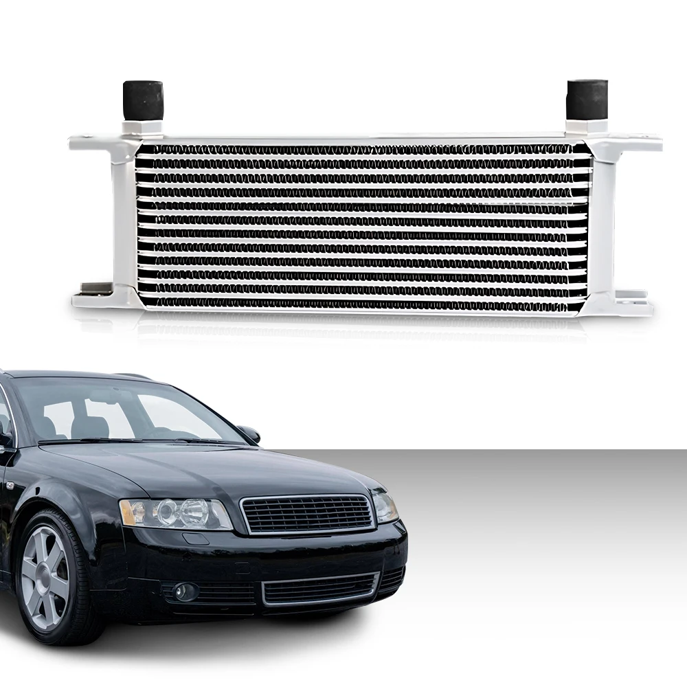 

Fit for Universal 13 Row An-10An Aluminum Engine Transmission Silver Oil Cooler Kit Durable Strong Sturdy Car Accessories