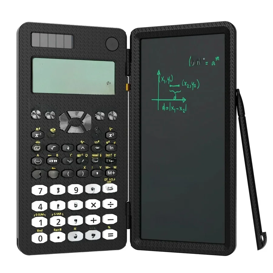 Mini Scientific Calculator with Writing Tablet Calculators Notepad Memo Office Electronics School Supplies 991es Ms EX 82ms NEW
