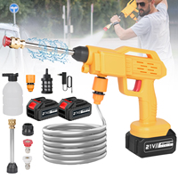 1500W Cordless High Pressure Cleaner Washer Spray Water Gun Car Wash Pressure Water Cleaning Machine 40-50 Bar For Car Garden