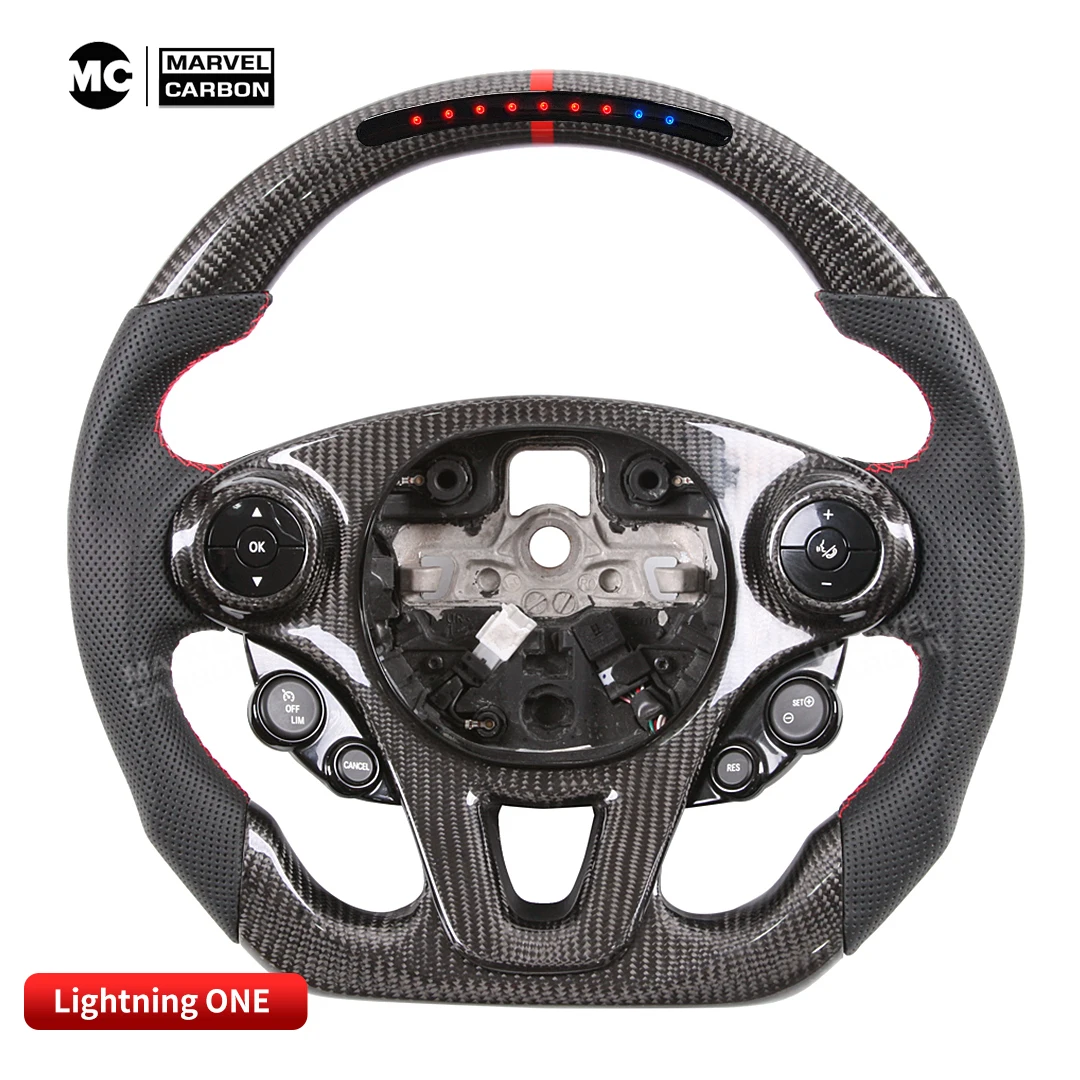 100% REAL CARBON FIBER STEERING WHEEL COMPATIBLE WITH Benz smart 453