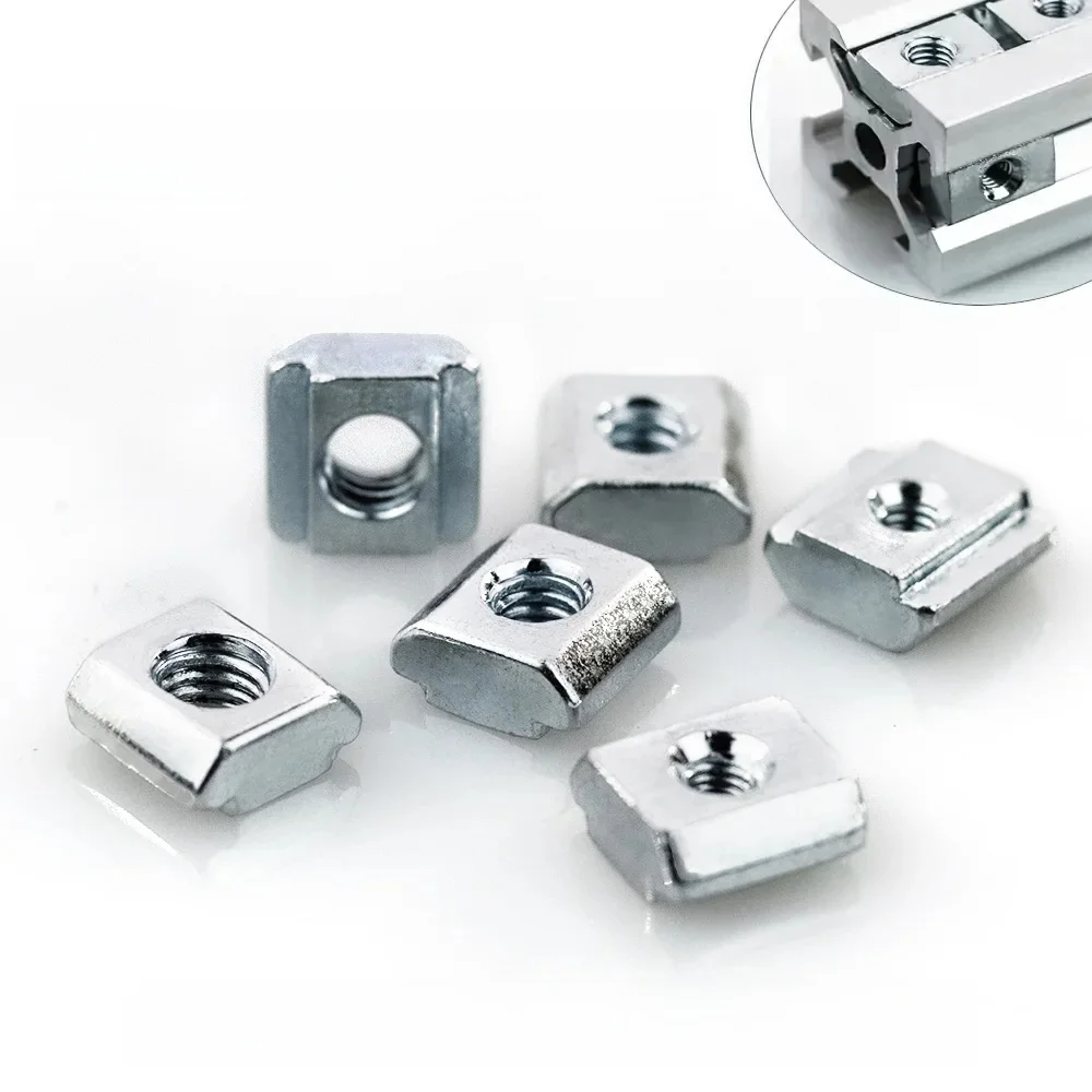 Écrou carré en acier inoxydable, marteau coulissant T-Track, écrou pour fixation, profilé en aluminium, M5, M6, M8 T nights, 2020, 3030, 4040, 4545, 5 pièces, 10 pièces