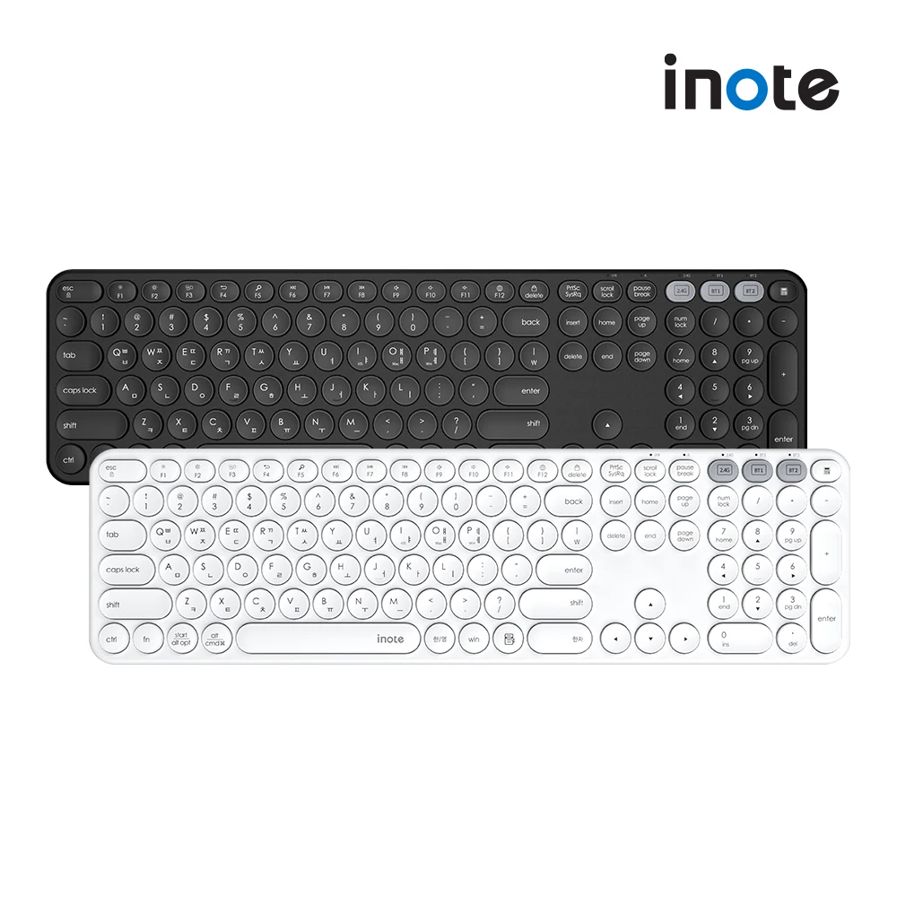 INote K50RB Multi-pairing Bluetooth Wireless Keyboard