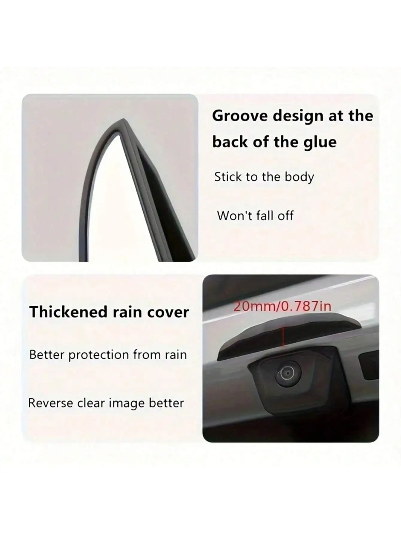 Silicone Car Camera Rain Cover Waterproof Shield For 360 View Clear Vision Modification Accessory