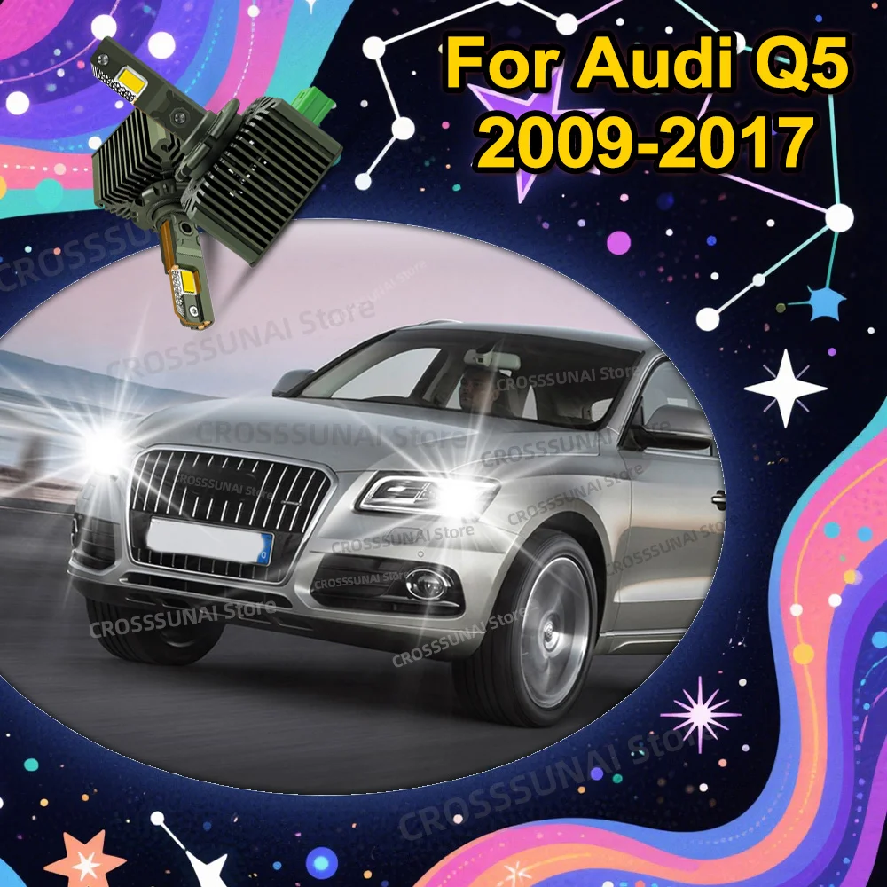 

LED Car Headlight Xenon Bulb HID Canbus Lights For Audi Q5 2009 2010 2011 2012 2013 2014 2015 2016 2017